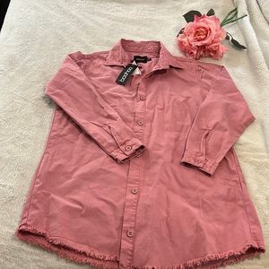 Pink Shacket Dress